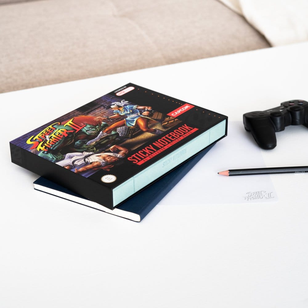 Street Fighter Premium Haftnotizen Hülle Notizbuch A5 mit und