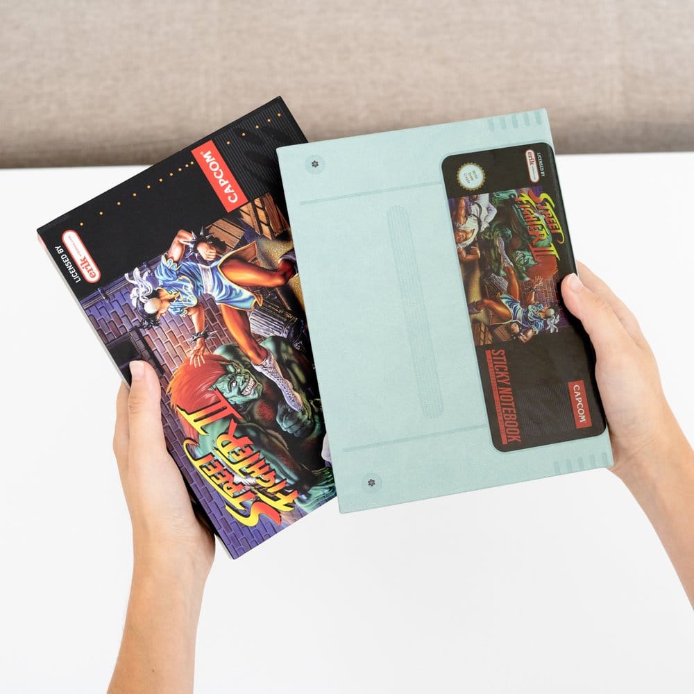 Street Fighter Premium Haftnotizen Hülle Notizbuch A5 mit und