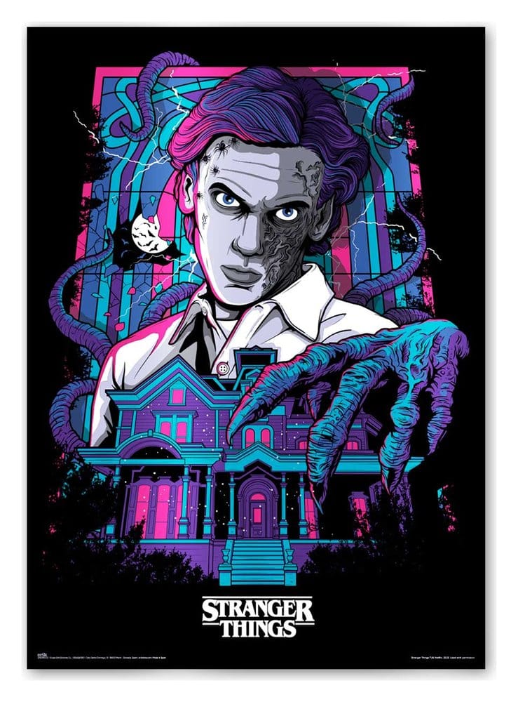 Stranger Things Premium Leuchtendes Poster