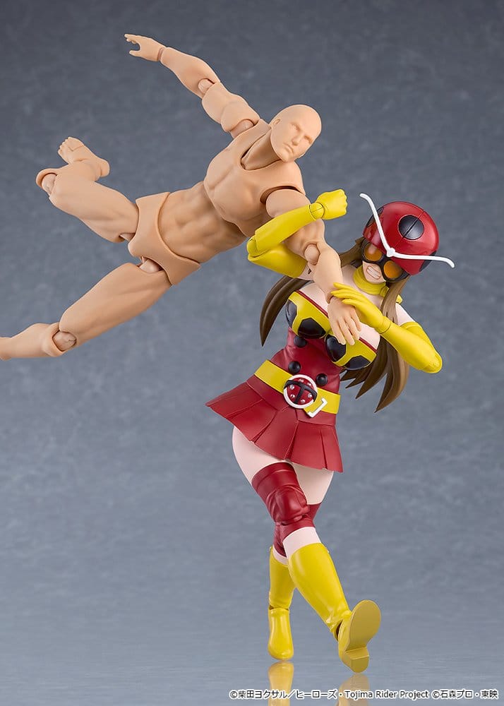 Tojima Wants to Be a Kamen Rider Yuriko Okada (Electro-Wave Human Tackle Ver.) Figma Actionfigur