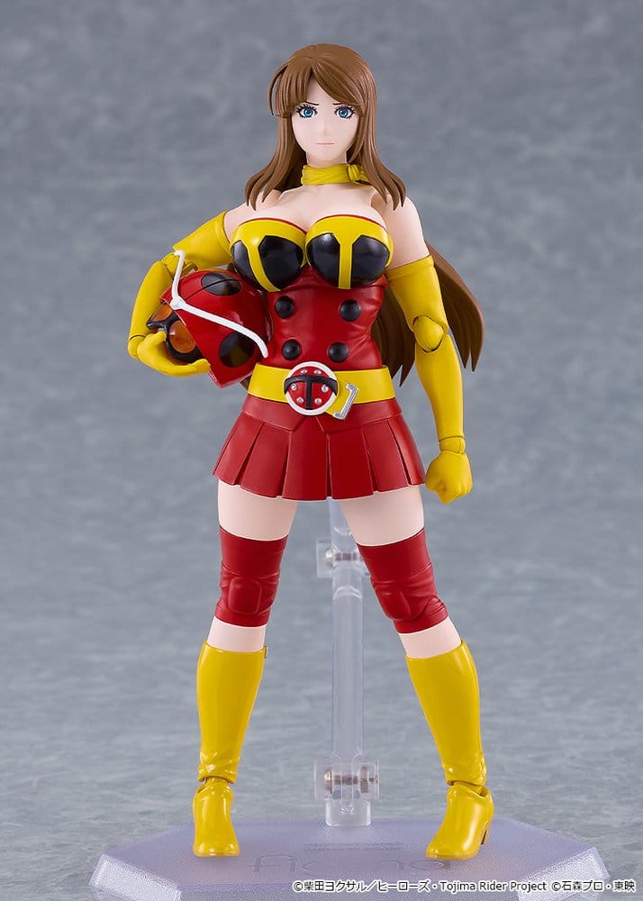 Tojima Wants to Be a Kamen Rider Yuriko Okada (Electro-Wave Human Tackle Ver.) Figma Actionfigur