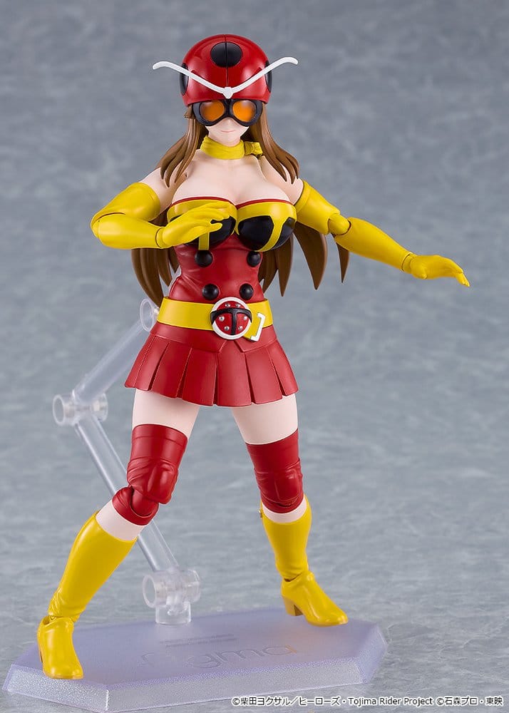 Tojima Wants to Be a Kamen Rider Yuriko Okada (Electro-Wave Human Tackle Ver.) Figma Actionfigur