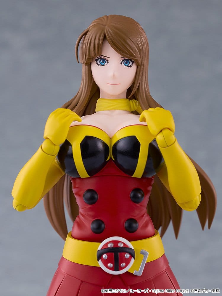 Tojima Wants to Be a Kamen Rider Yuriko Okada (Electro-Wave Human Tackle Ver.) Figma Actionfigur
