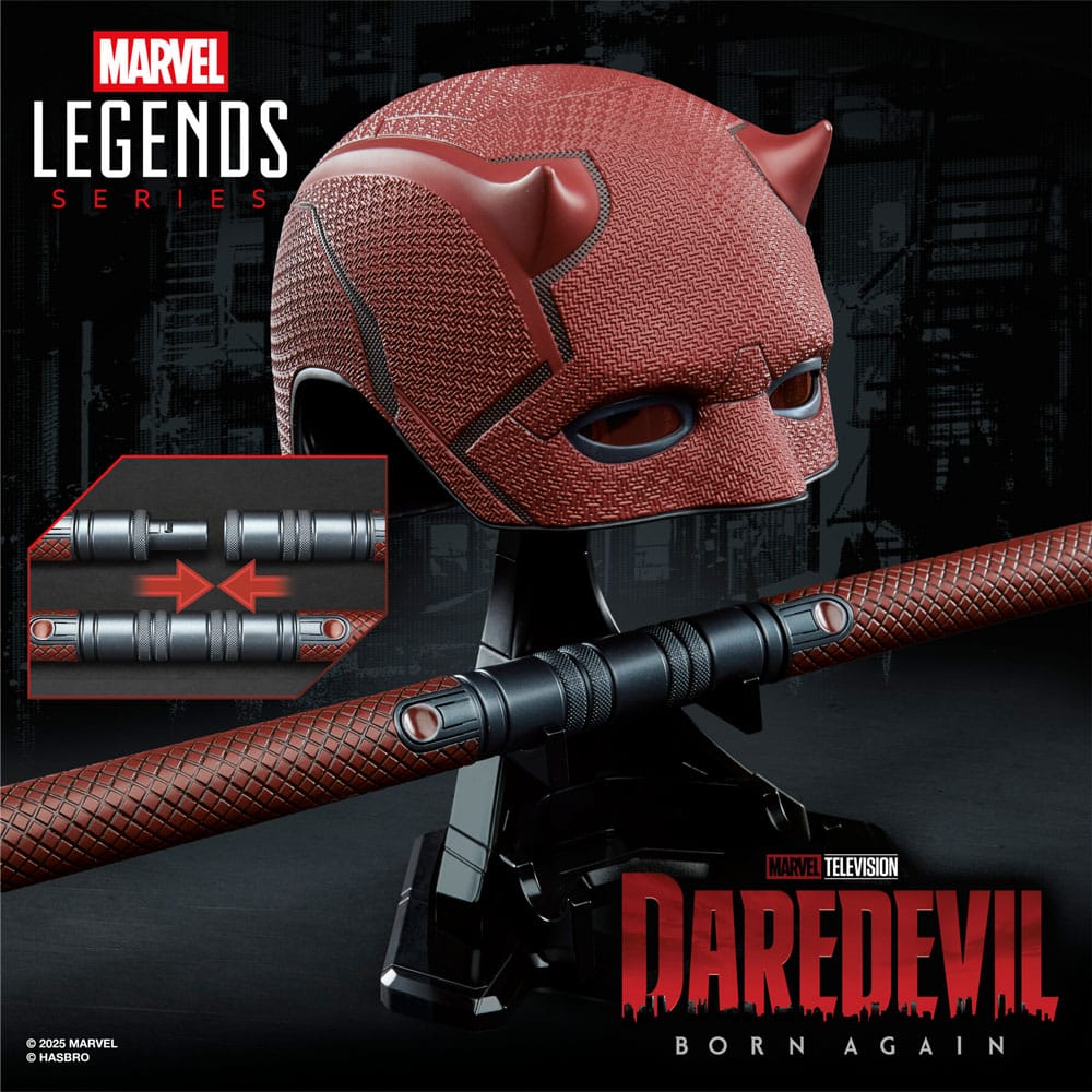 Daredevil Born Again Premium Roleplay Maske Und Schlagstock