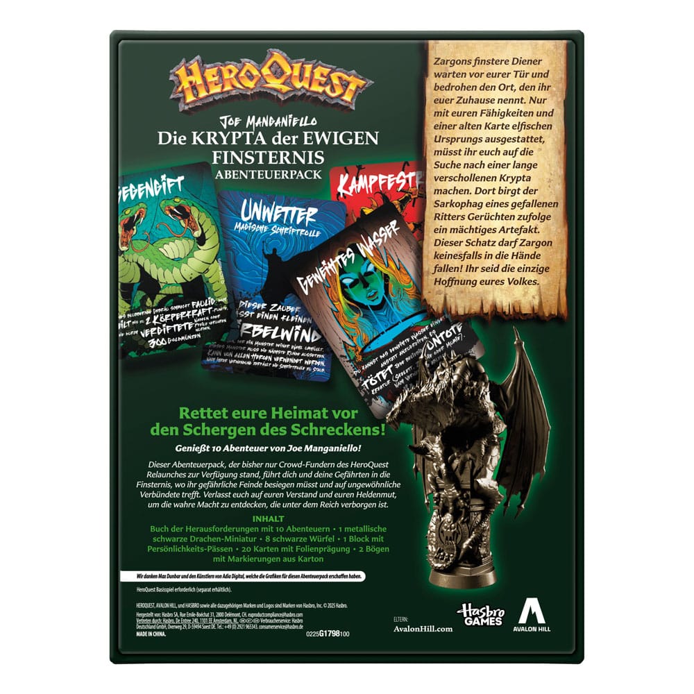 HeroQuest Die Krypta der ewigen Finsternis Abenteuerpack *Deutsche Version* Brettspiel-Erweiterung