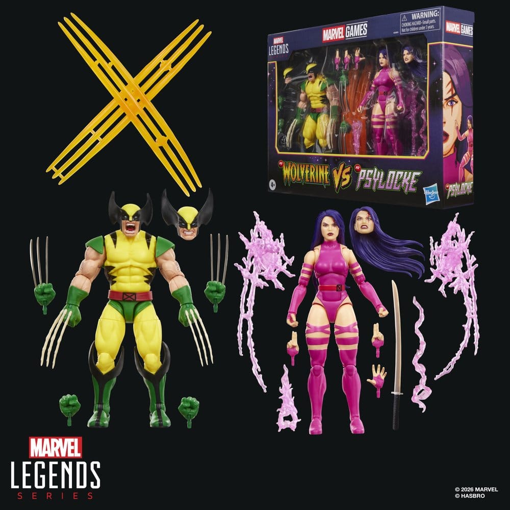 Marvel Games Wolverine & Psylocke 2er-Pack Marvel Legends Actionfiguren
