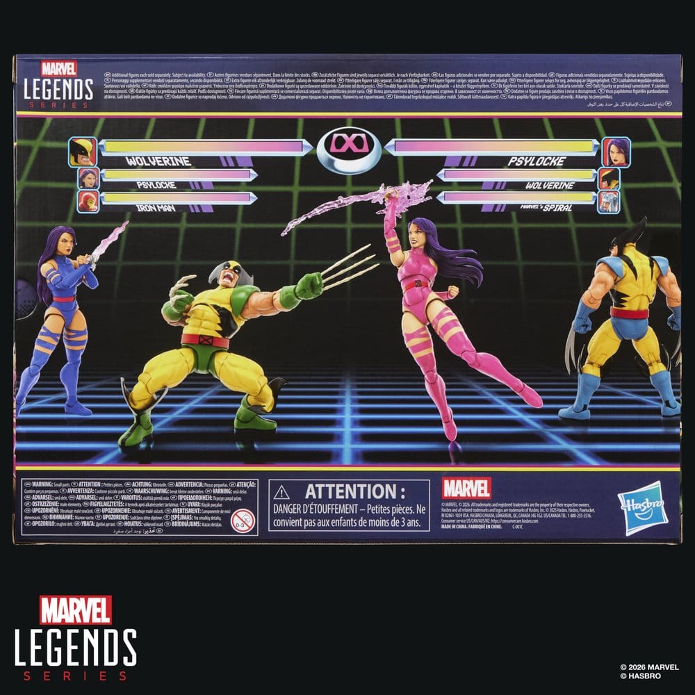Marvel Games Wolverine & Psylocke 2er-Pack Marvel Legends Actionfiguren