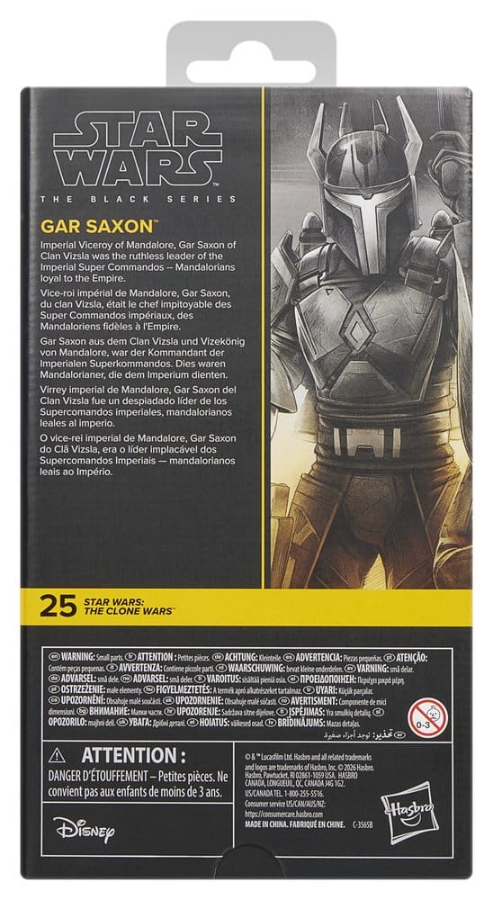 Star Wars The Clone Wars Gar Saxon Black Series Actionfigur