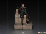 Star Wars The Mandalorian Boba Fett & Fennec on Throne Deluxe Art Scale Statue