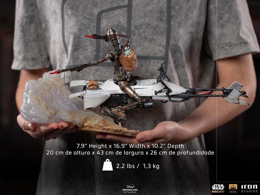 Star Wars The Mandalorian  IG-11 & The Child Deluxe Art Scale Statue