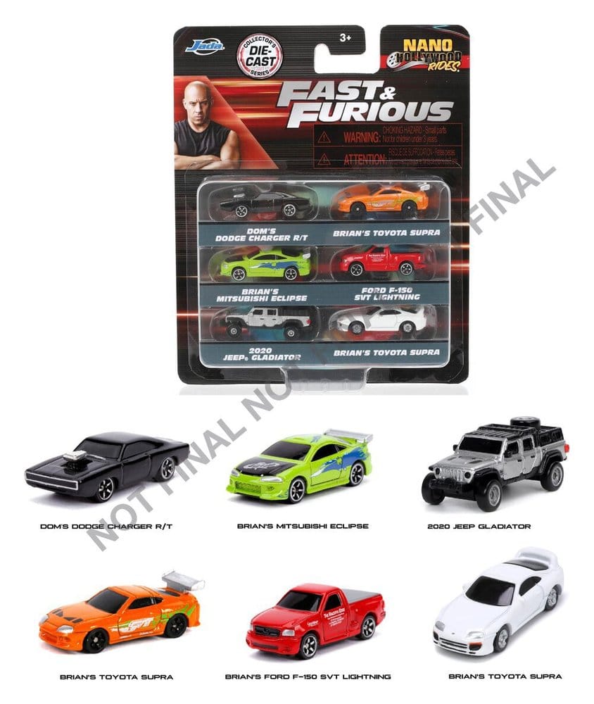 Fast & Furious Nano Cars 6er-Pack