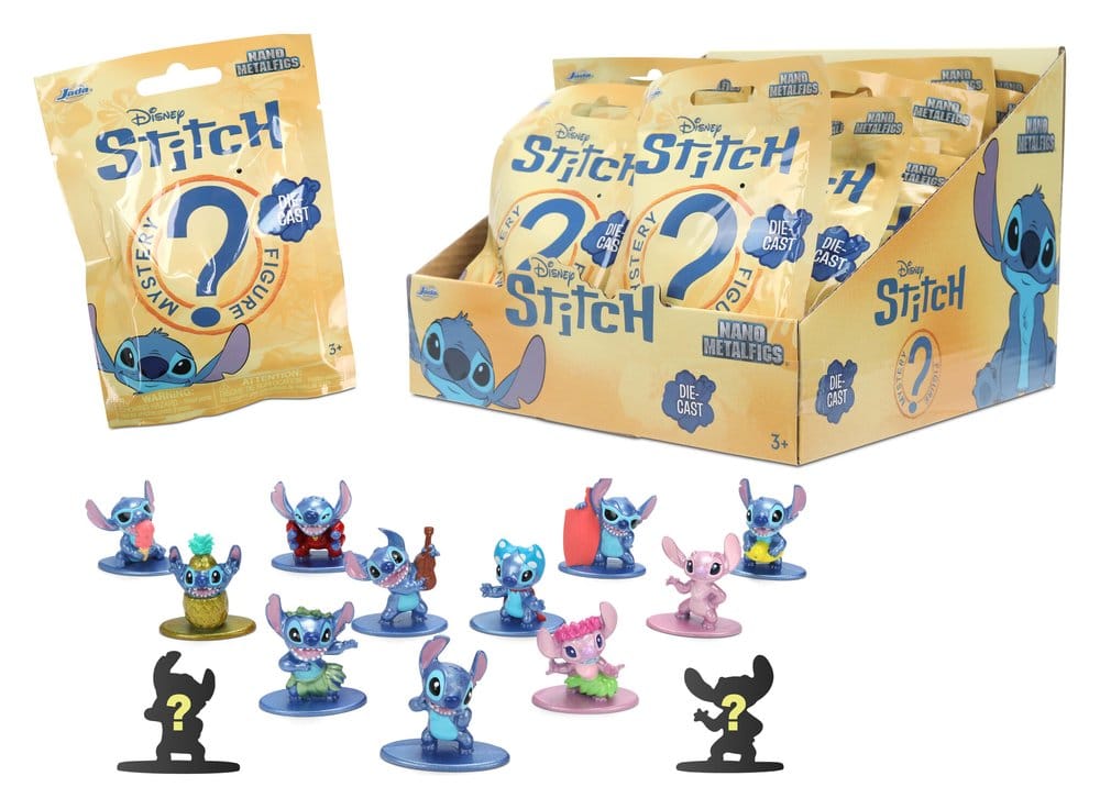 Lilo & Stitch Nanofigs Stitch Blind Box Display (24) Minifiguren