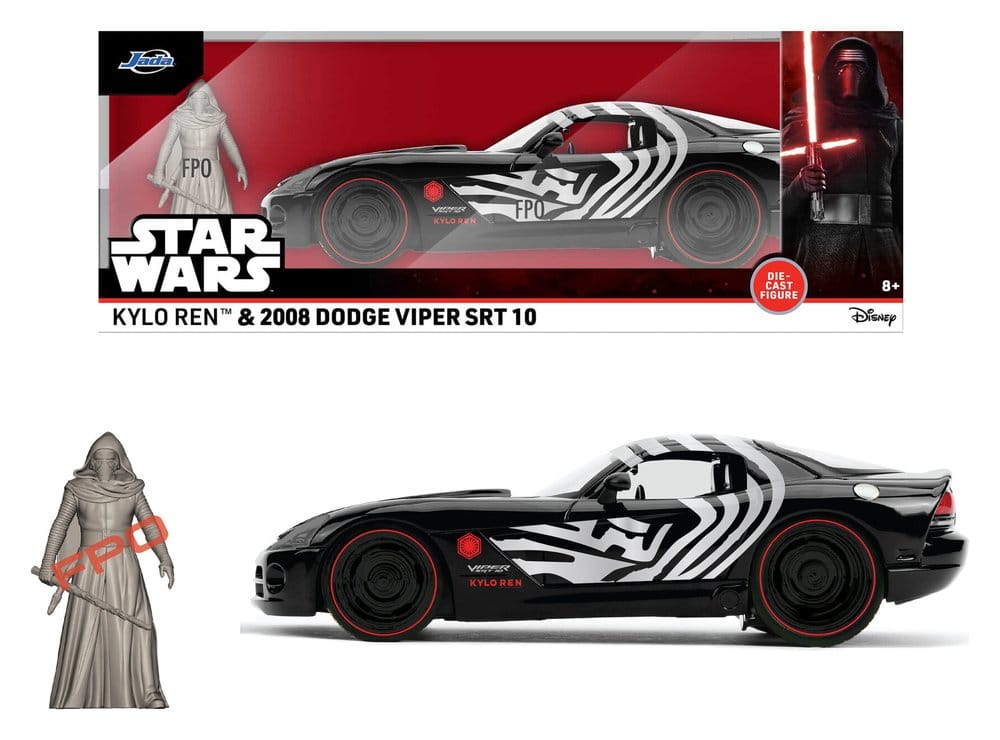 Star Wars Kylo Ren Dodge Viper SRT10 2008 Diecast 1/24 Modell