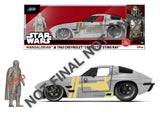 Star Wars Mandalorian Chevrolet Corvette Sting Ray 1963 1/24 Diecast Modell