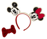 Mickey & Minnie Knit Bow by Loungefly Haarreif