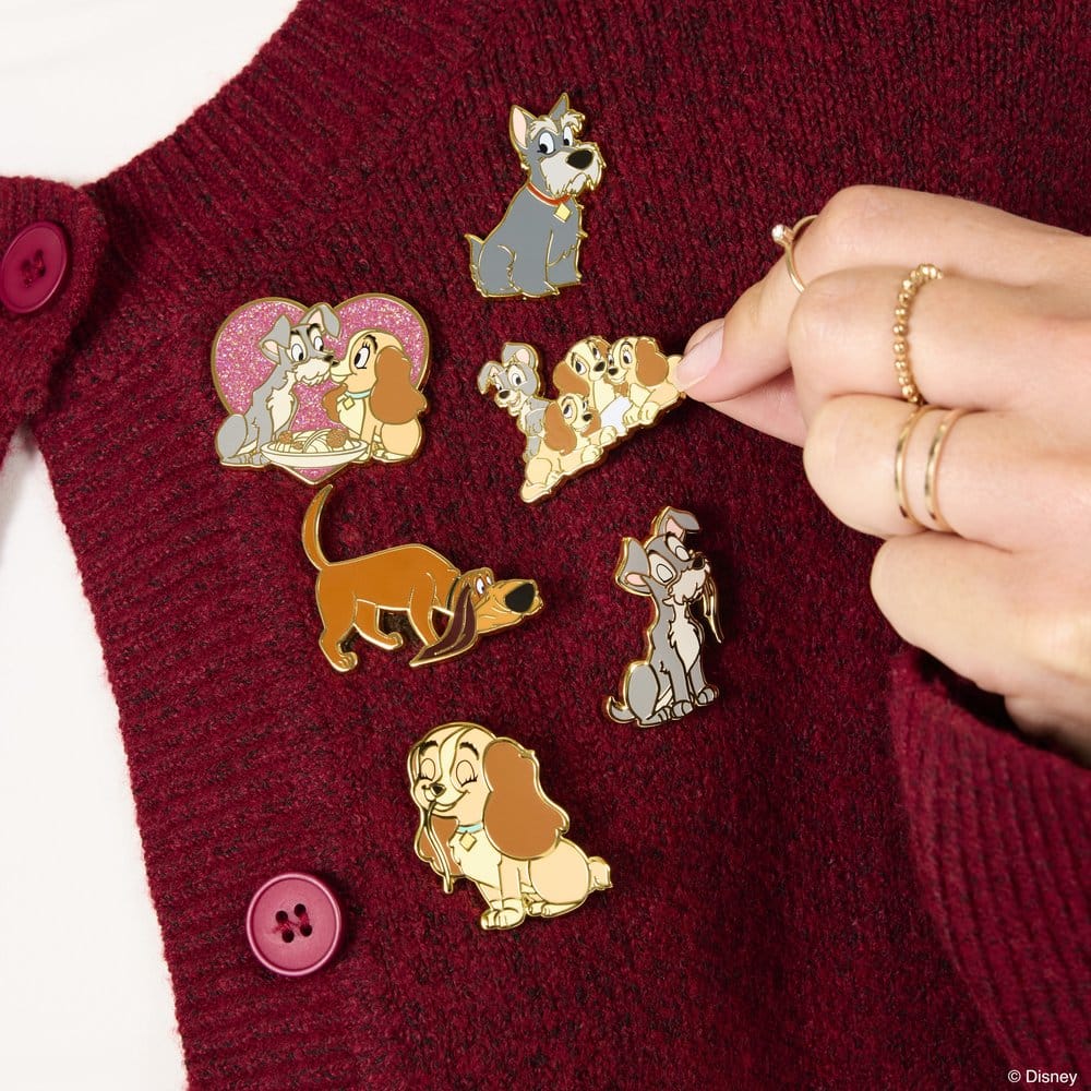 Disney Lady and the Tramp Blind Display (12) by Loungefly Ansteck-Pins