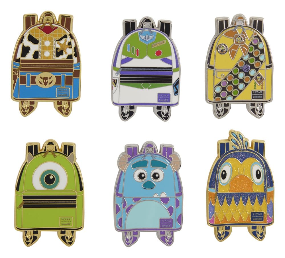 Disney/Pixar Mini Backpack Blind Box Sortiment (12) by Loungefly Ansteck-Pins