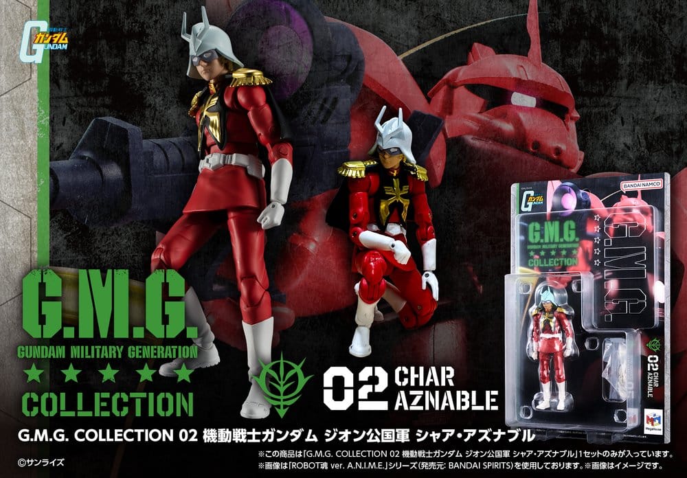 Mobile Suit Gundam 02 Principality of Zeon Char Aznable G.M.G. Collection Actionfigur