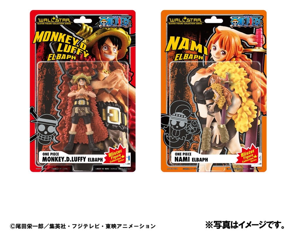 One Piece 2er-Pack Monkey D. Ruffy & Nami Ver. Elbaph (with gift) WALLSTAR Figuren