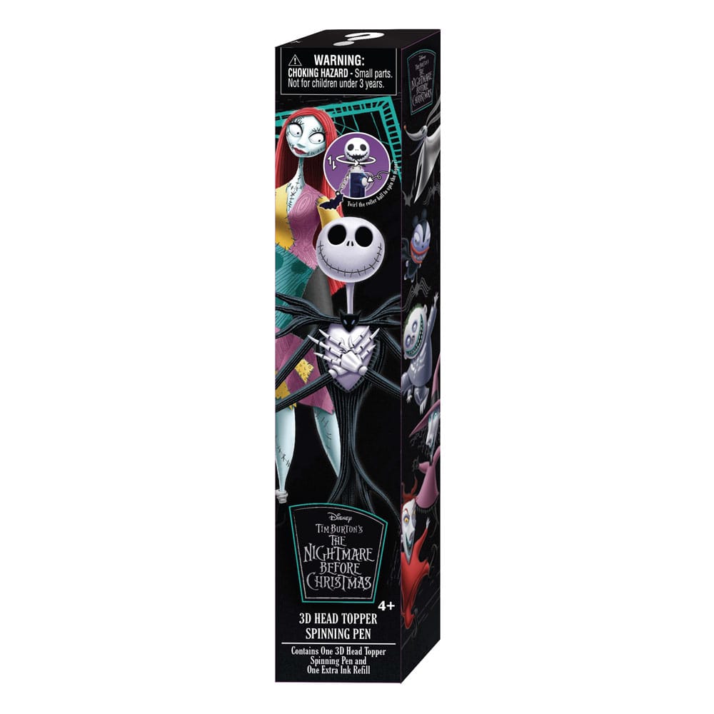 Nightmare before Christmas 3D Head Topper Spinning Pen Blind Box Display (16) Stifte
