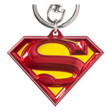DC Superman Logo bunt Zinn-Schlüsselanhänger
