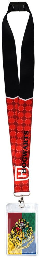 Harry Potter Hogwarts Crest Luxus-Schlüsselband mit Kartenhalter