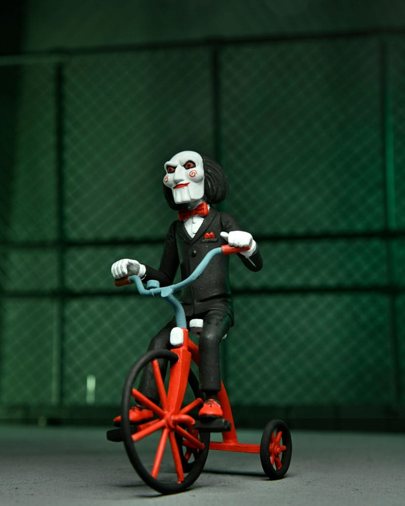Saw Jigsaw Killer with Billy and Tricycle Boxed Set Toony Terrors Actionfigur