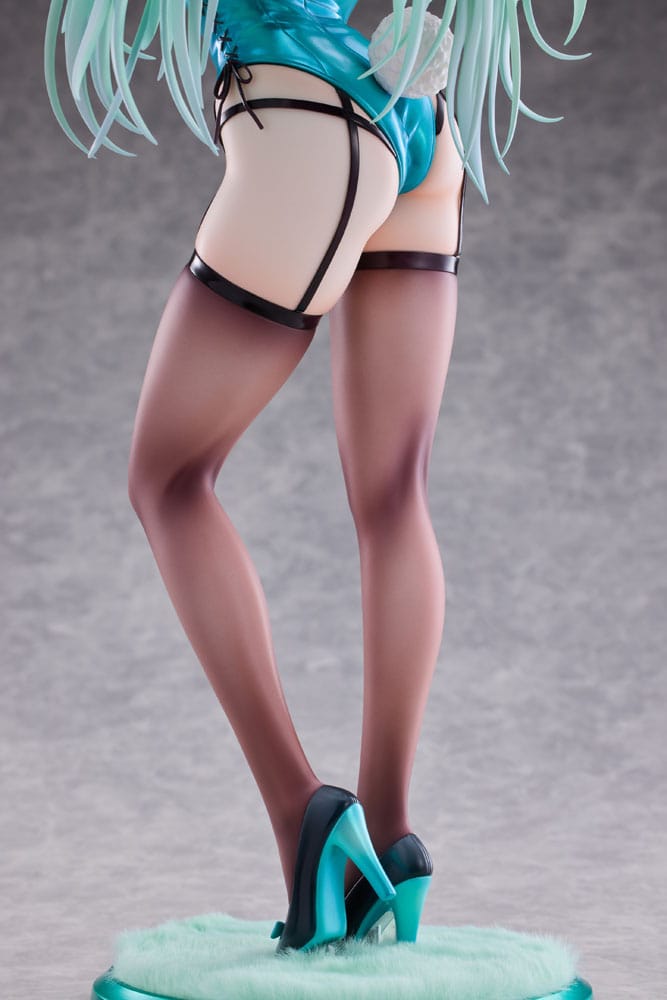 Original Character Green Twin Tail Bunny-Chan Statue