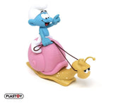 Die Schlümpfe: Spardose Smurf on a Snail's Back 19 cm