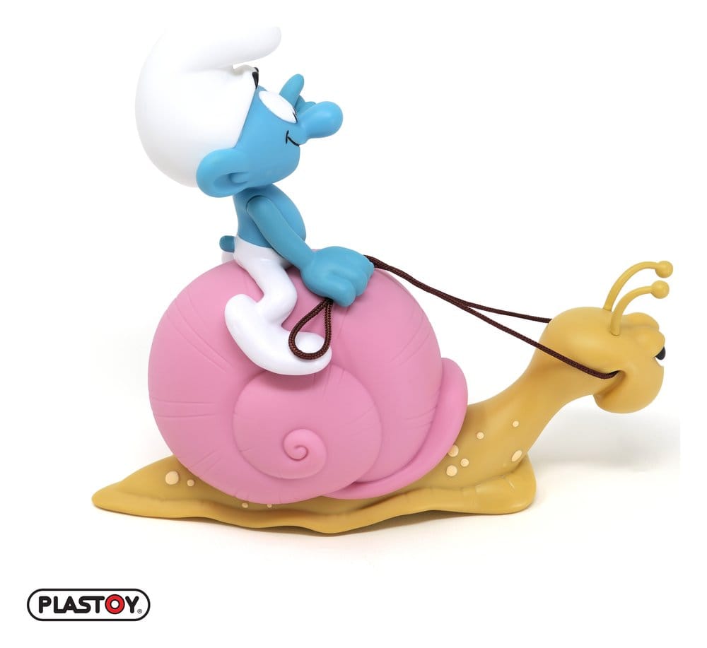 Die Schlümpfe: Spardose Smurf on a Snail's Back 19 cm