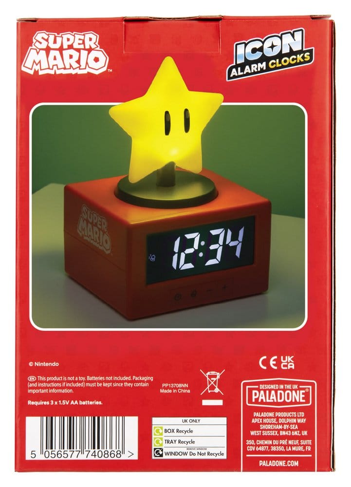 Super Mario Icon Super Star Wecker