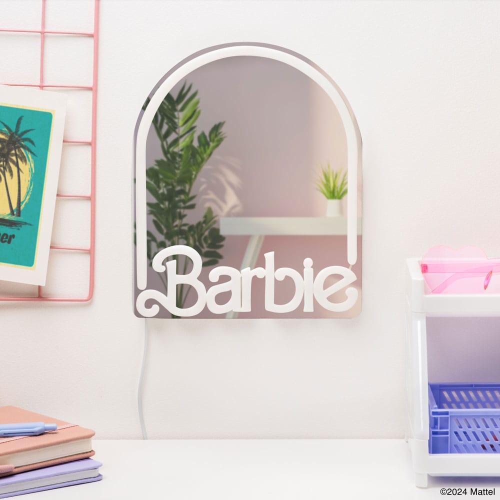 Barbie Neon Wand-Spiegel