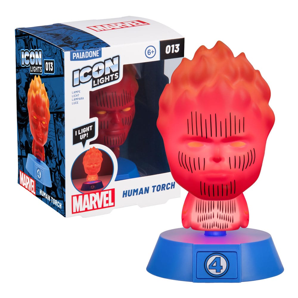 Fantastic Four Human Torch Icons Leuchte
