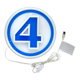 Fantastic Four LED Logo Neon Wandleuchte