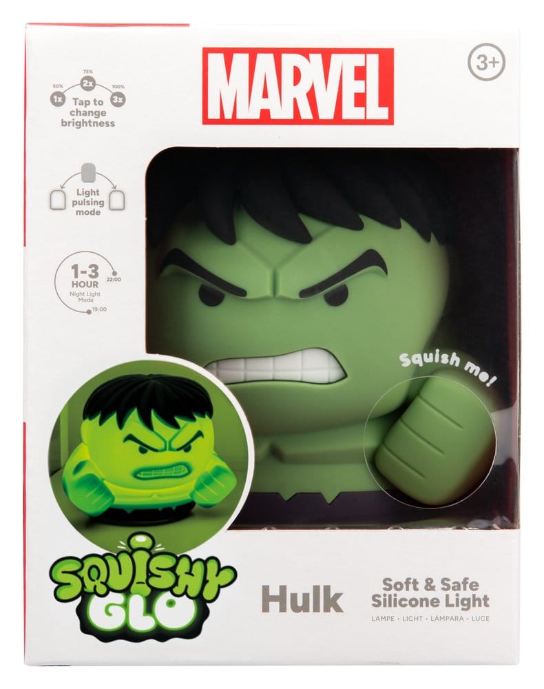 Marvel Universe SquishyGlo Hulk Rechargeable Silikon-Leuchte