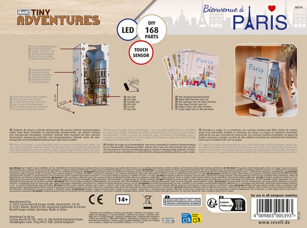 Paris Tiny Adventures Book Nook Mini-Diorama