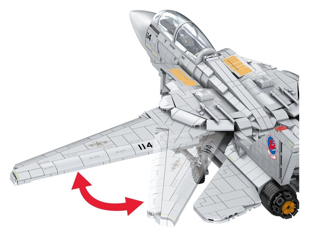 Top Gun Maverick's F-14A Tomcat Brick System Klemmbaustein Set