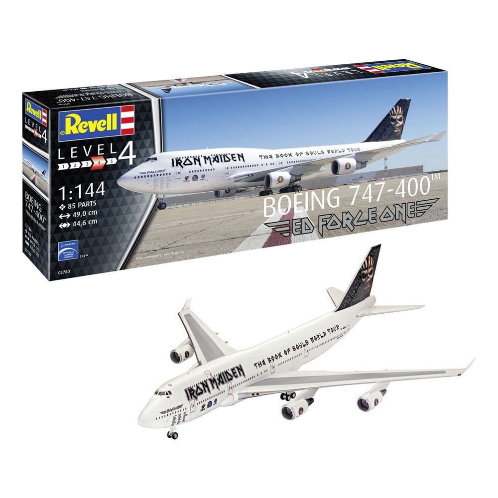 Iron Maiden Boeing 747-400 "Ed Force One" 1/144 Modellbausatz