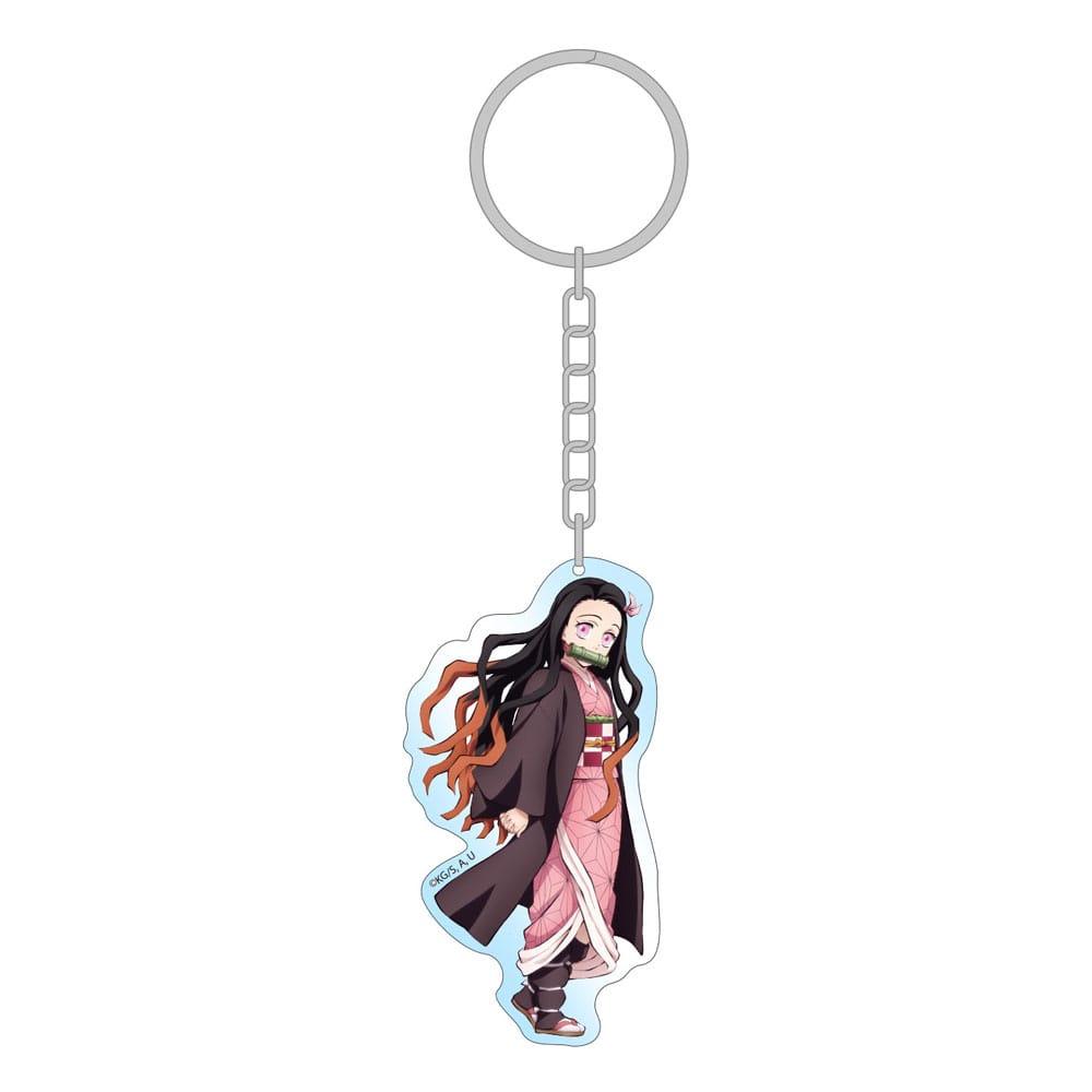 Demon Slayer Kimetsu No Yaiba Nezuko Holographic Acryl Schlüsselanhänger