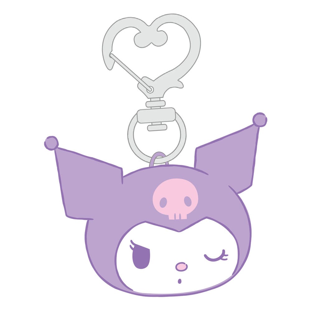 Sanrio Kuromi Plüsch-Schlüsselanhänger