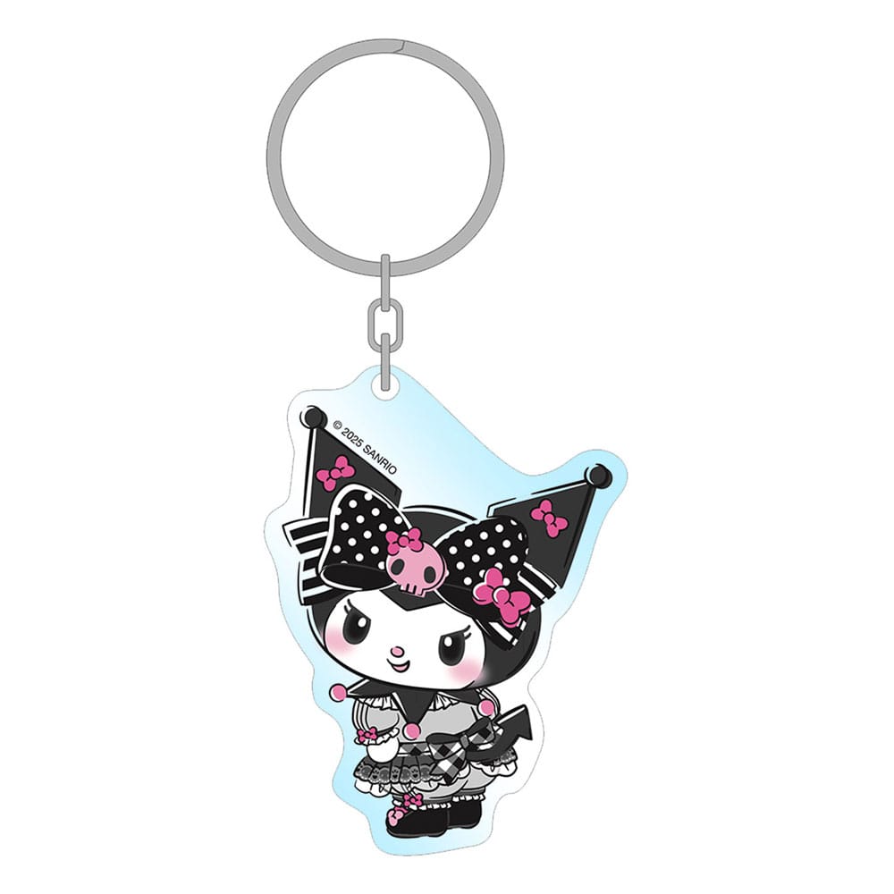 Sanrio Pink Black Party Series Kuromi Acryl Schlüsselanhänger