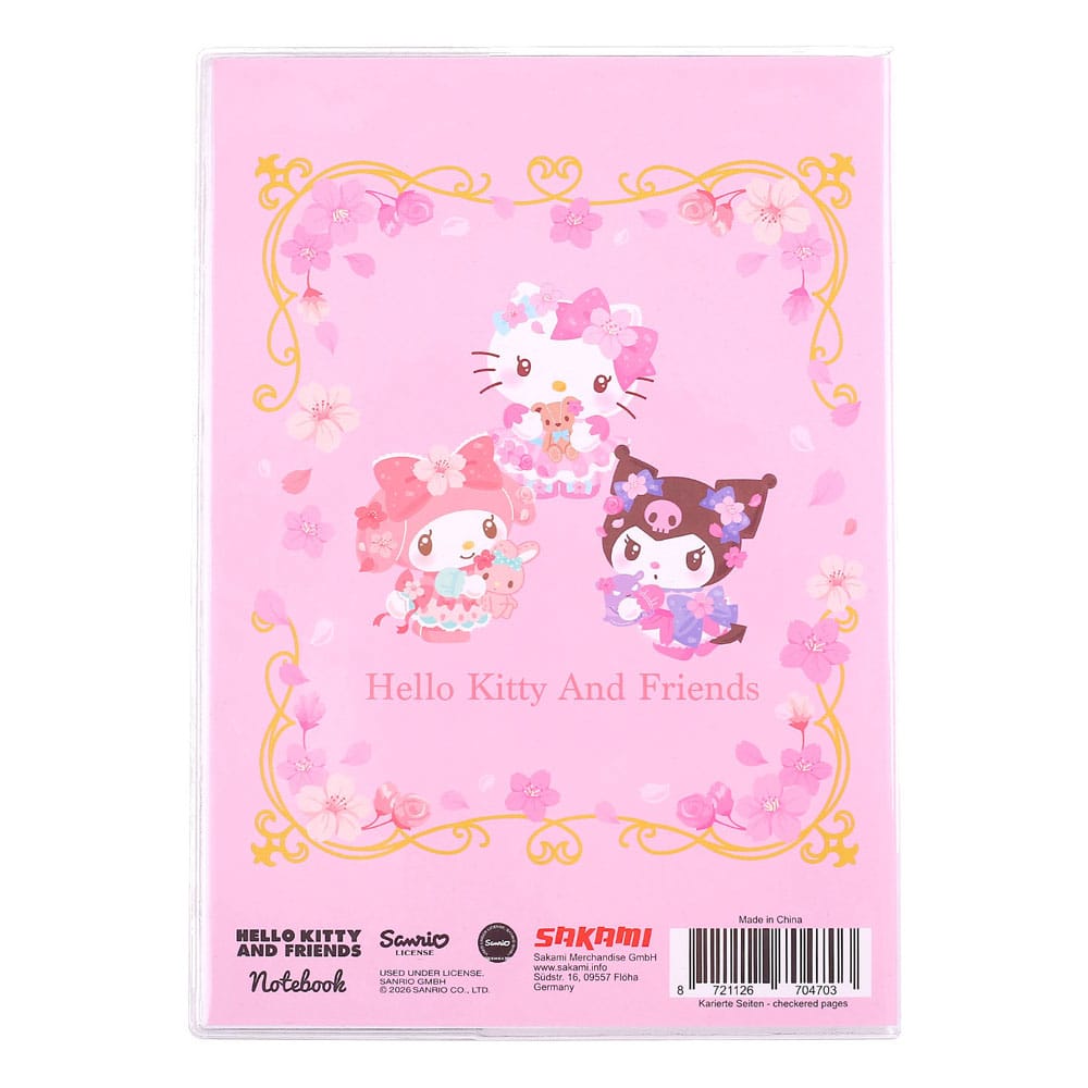 Sanrio Hello Kitty & Friends Sakura Series Holographic Checkered Notizbuch