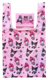 Sanrio Pink Black Party Series Kuromi & My Melody Foldable Tragetasche