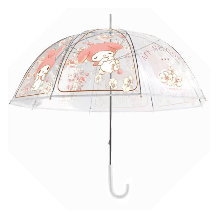 Sanrio My Melody Floral Garden Transparent Regenschirm