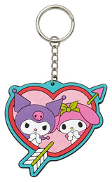 Sanrio Kuromi & My Melody Gummi-Schlüsselanhänger