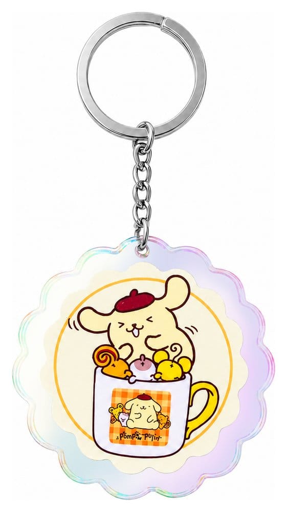 Sanrio Pompompurin Purin 30th Anniversary Squishy Cute 01 Acryl-Schlüsselanhänger