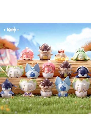 Genshin Impact Natlan Saurian Series Minifiguren Blind Box Display (20)