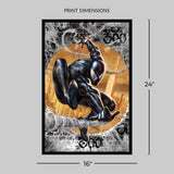 Marvel The Amazing Spider-Man #300 Tribute (Black High-Gloss Variant) - ungerahmt Kunstdruck