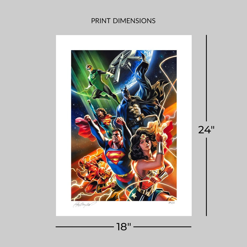 DC Comics Justice League Unlimited Kunstdruck ungerahmet