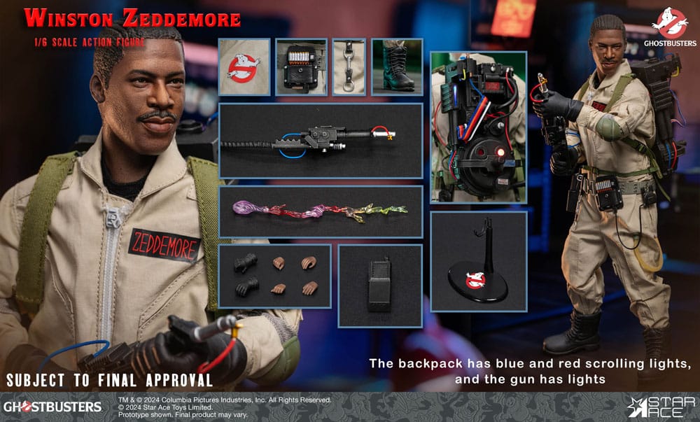 Ghostbusters (1984) Winston Zeddemore Actionfigur